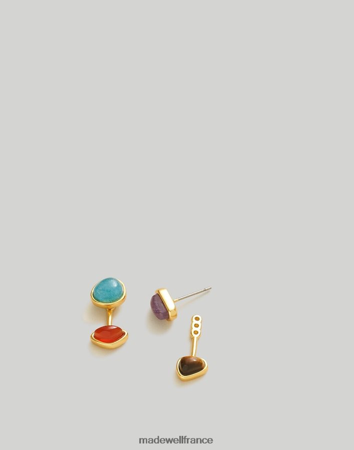bijoux fr Madewell femmes boucles d'oreilles recto-verso de la collection Stone or vintage DX8828878