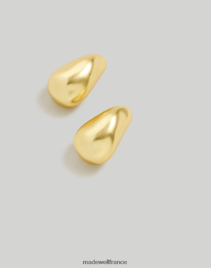 bijoux fr Madewell femmes boucles d'oreilles sculpturales en forme de gouttelettes or vintage DX8828874