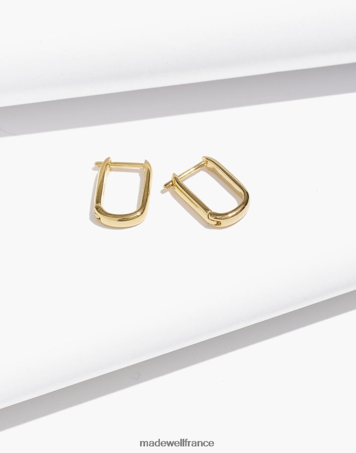 bijoux fr Madewell femmes créoles demi-fines à mousqueton collection délicate Or 14 carats DX8828903