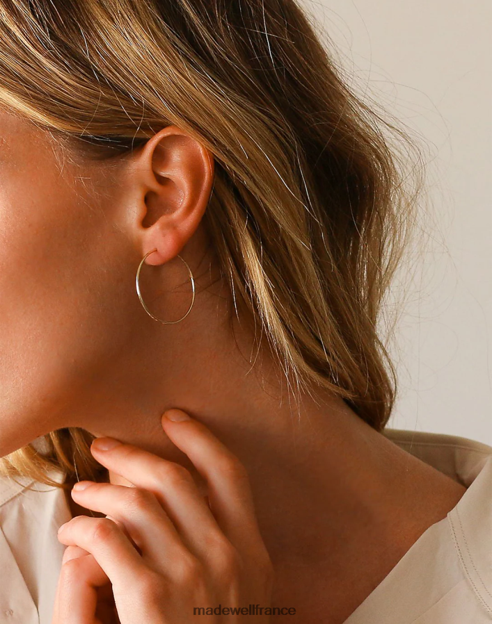 bijoux fr Madewell femmes kinn, boucles d'oreilles créoles légères or DX88281742
