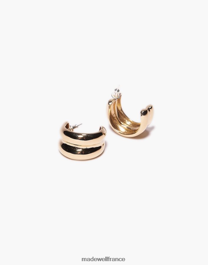 bijoux fr Madewell femmes odette new york mini boucles d'oreilles créoles double bulle or DX8828919
