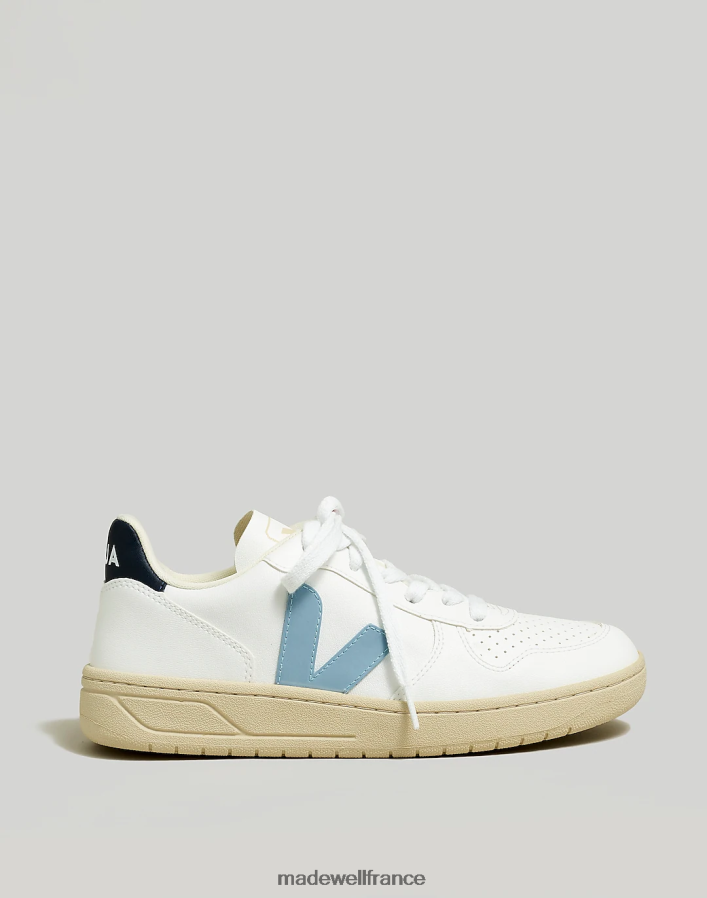 chaussure fr Madewell femmes Veja - V-10 - Baskets color block nautico en acier blanc DX88282372
