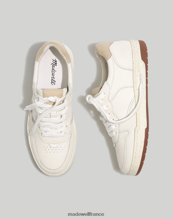 chaussure fr Madewell femmes baskets en cuir ivoire multicolore DX88282770
