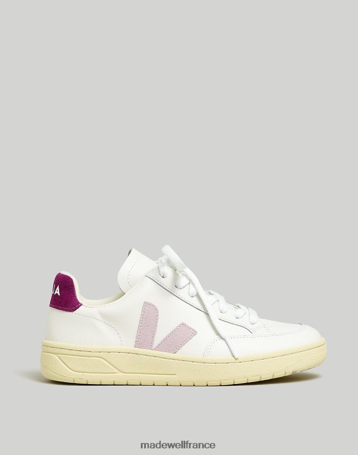 chaussure fr Madewell femmes veja baskets en maille v-12 parme extra blanc magenta DX88282378