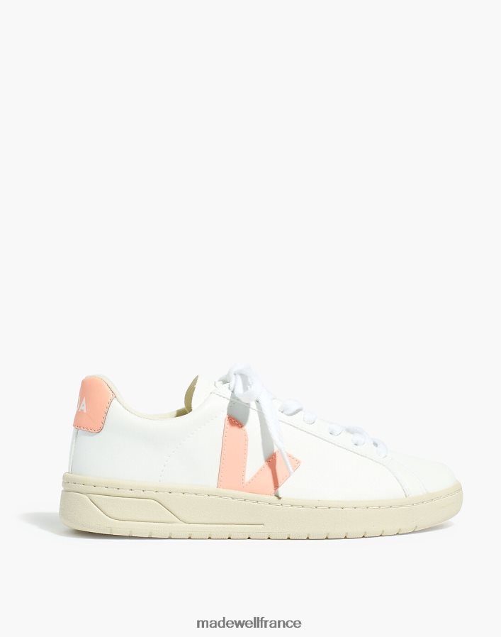 chaussure fr Madewell femmes veja baskets urca en cuir végétalien émeraude blanche DX88282370