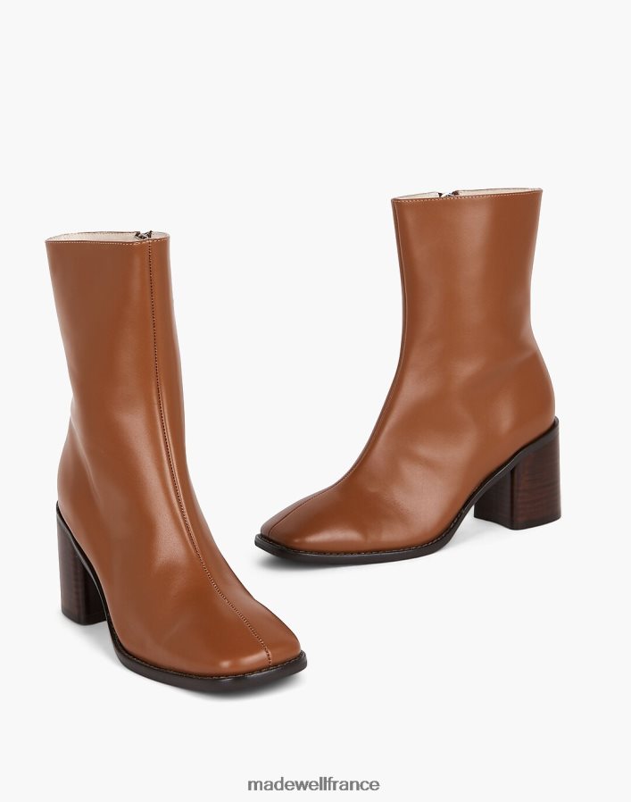 chaussure fr Madewell femmes botte à talon à contour intentionnellement vierge caramel DX88281651
