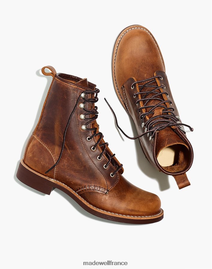 chaussure fr Madewell femmes bottes à lacets Silversmith Red Wing frontière noire DX88282172