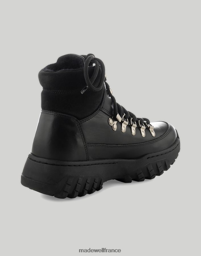 chaussure fr Madewell femmes cuir de piste d'iris en bois noir DX88282408