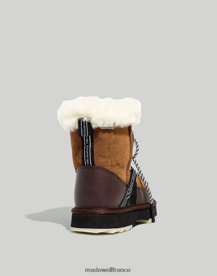 chaussure fr Madewell femmes emu australia bottes floues en peau de mouton châtaigne DX88282591