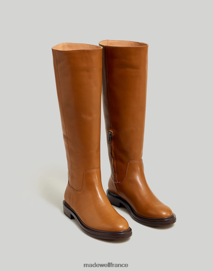 chaussure fr Madewell femmes la botte drumgold en mollet allongé sépia DX88282645