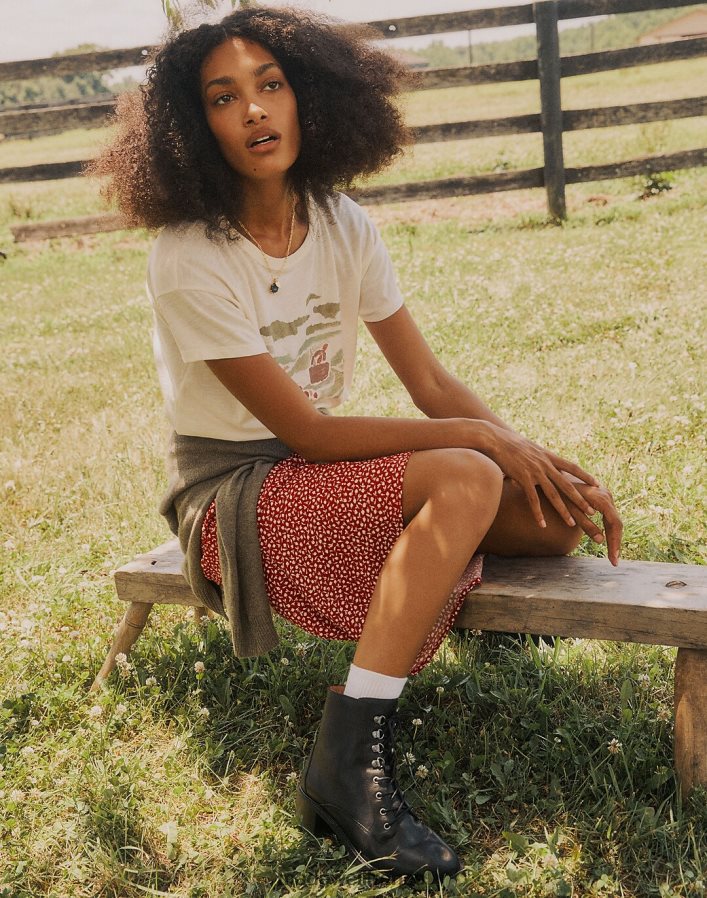 chaussure fr Madewell femmes la botte à lacets patti vrai noir DX88282610