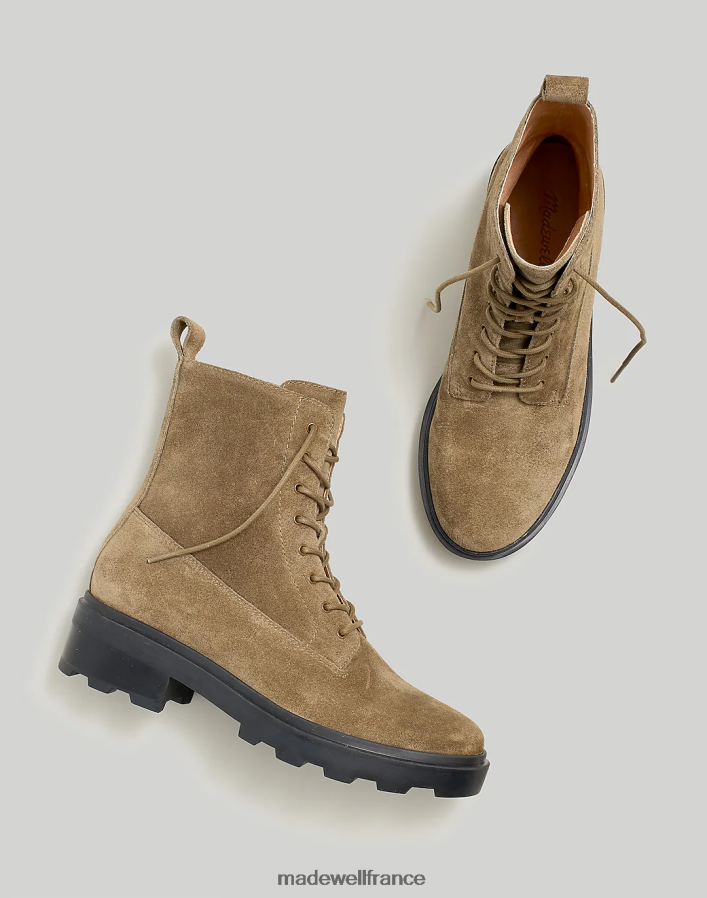 chaussure fr Madewell femmes la botte à lacets shelton olive brûlée DX88282616
