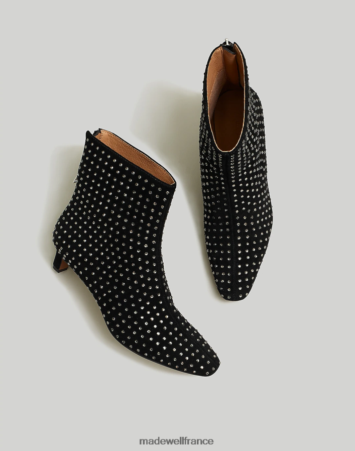 chaussure fr Madewell femmes la botte à petit talon de dix sous vrai noir multi DX88282635