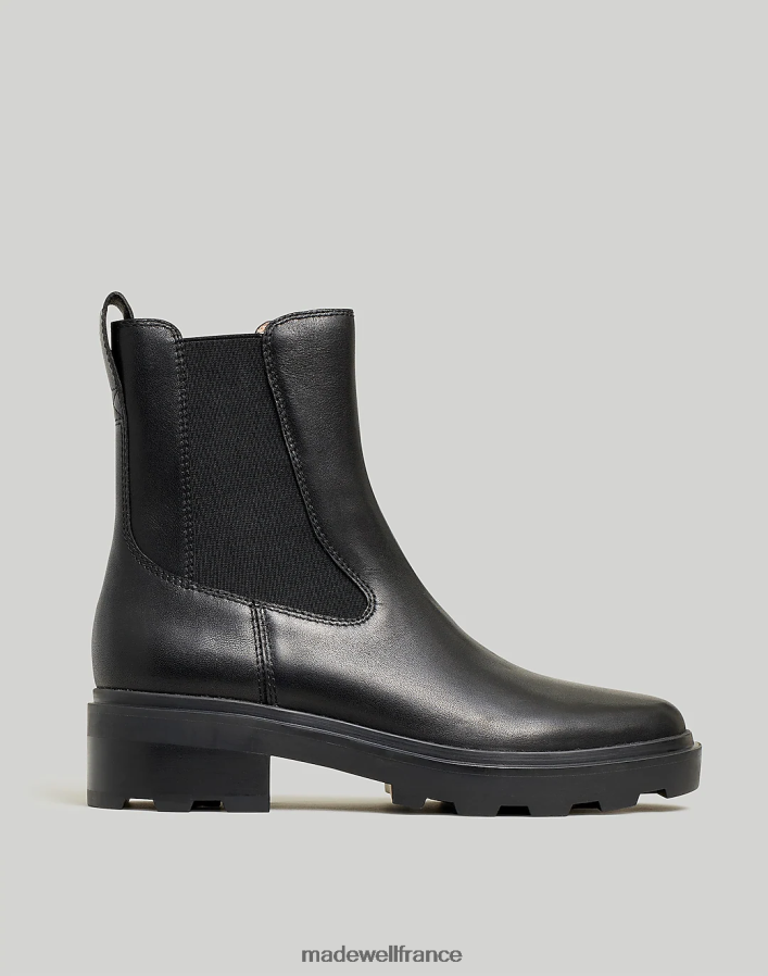 chaussure fr Madewell femmes la botte wyckoff chelsea à semelle crantée vrai noir DX88282603