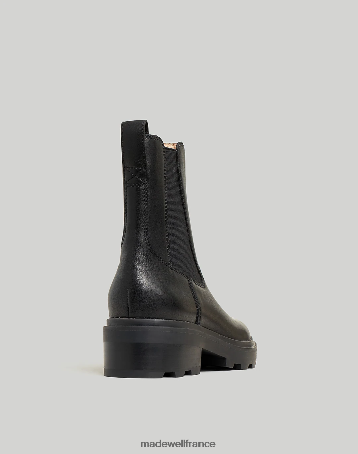 chaussure fr Madewell femmes la botte wyckoff chelsea à semelle crantée vrai noir DX88282603