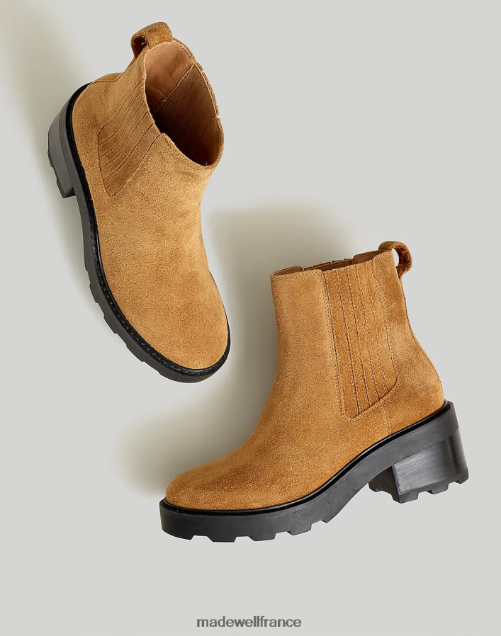 chaussure fr Madewell femmes la bottine à plateforme gwenda caramel au beurre DX88282609