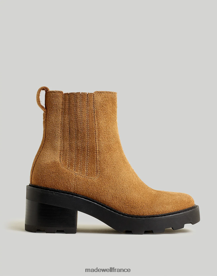 chaussure fr Madewell femmes la bottine à plateforme gwenda caramel au beurre DX88282609