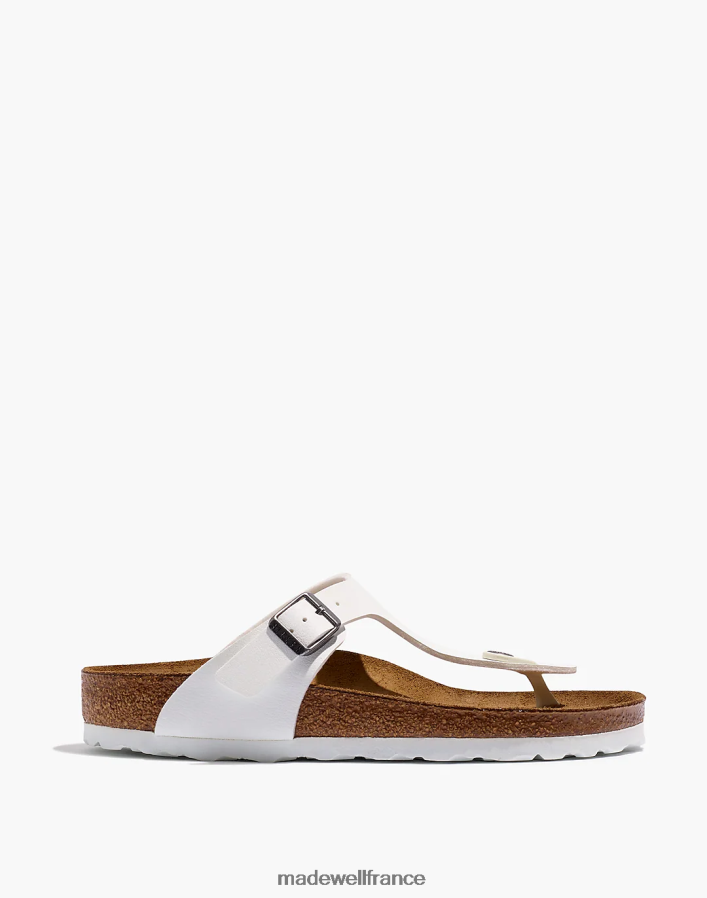chaussure fr Madewell femmes Birkenstock - Gizeh - Sandales en Birko-Flor blanc DX88282762