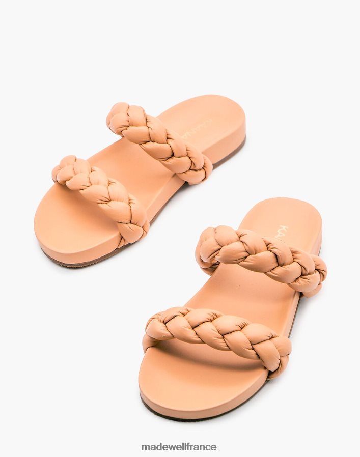 chaussure fr Madewell femmes Kaanas Coco - Claquettes de piscine tressées épaisses olive DX88282731