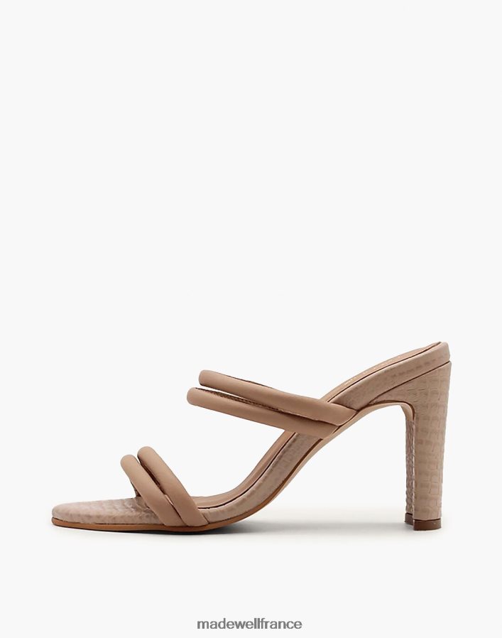 chaussure fr Madewell femmes Kaanas Saratov - Sandale texturée à double bande avec talon contrasté noir DX88281712