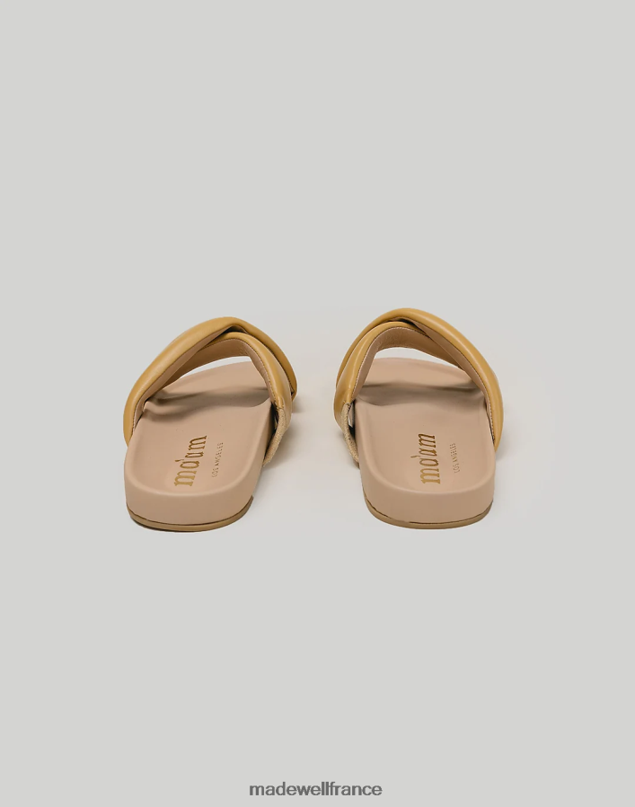chaussure fr Madewell femmes Madame Shoes, sandales Dolly en cuir moutarde DX88281521