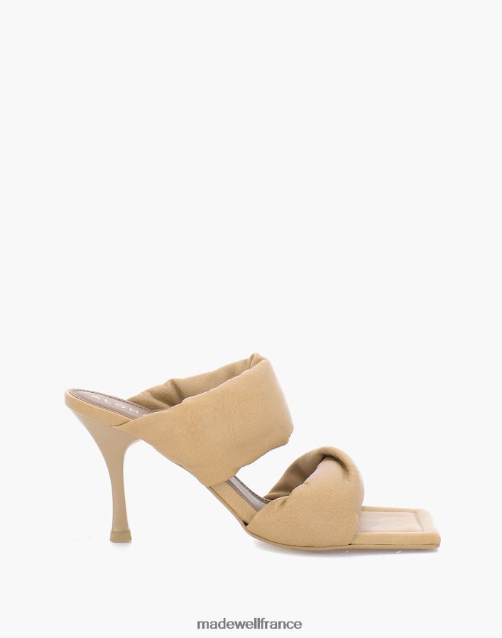 chaussure fr Madewell femmes alohas - sandales à brides torsadées en cuir chameau DX88282754