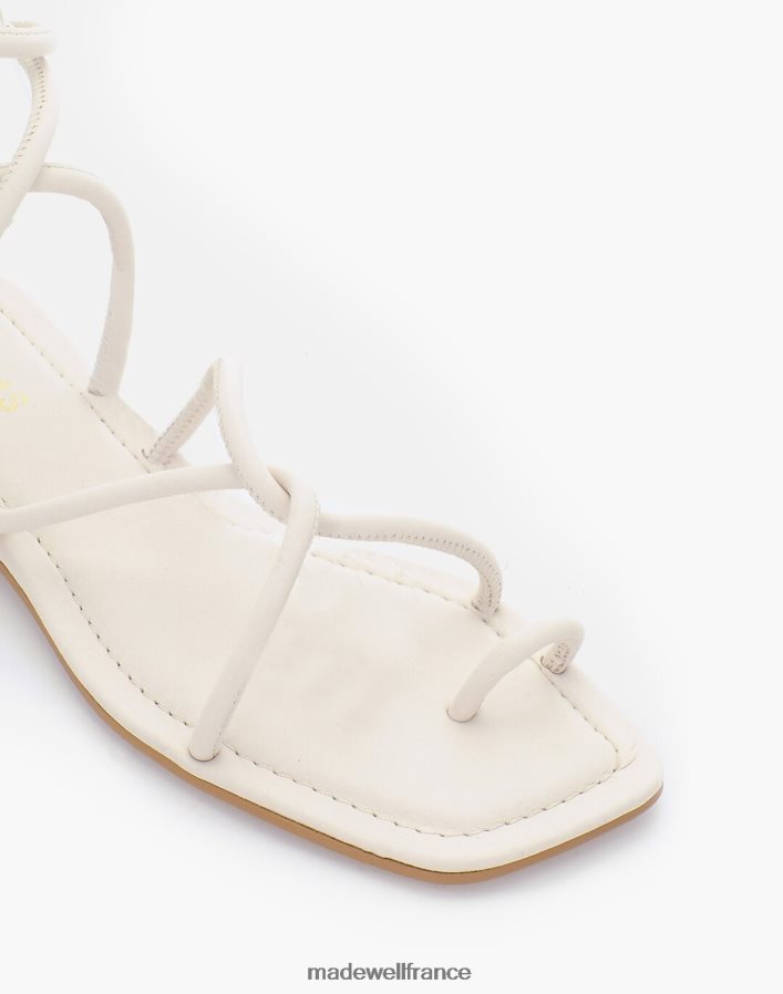 chaussure fr Madewell femmes alohas, sandales plates à lacets blanc ivoire DX88281218