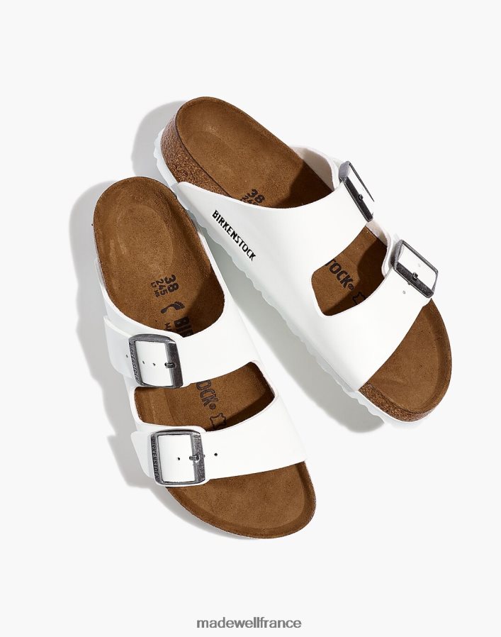 chaussure fr Madewell femmes birkenstock arizona sandales en birko-flor blanc DX88282759