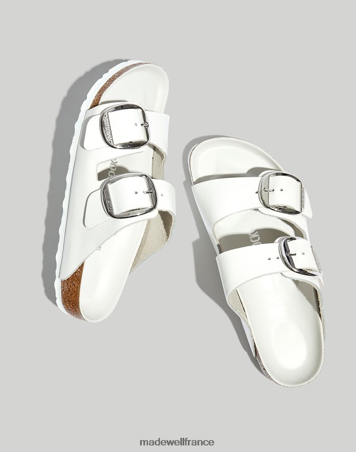 chaussure fr Madewell femmes birkenstock sandales arizona à grosse boucle cuir blanc DX88281263