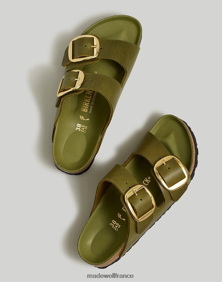 chaussure fr Madewell femmes birkenstock sandales arizona à grosse boucle olive verte DX88281265