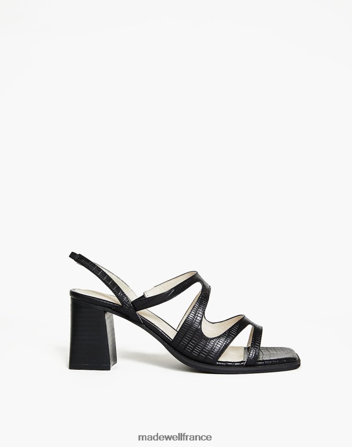 chaussure fr Madewell femmes cuir intentionnellement vierge si les sandales sont en place noir DX88282743