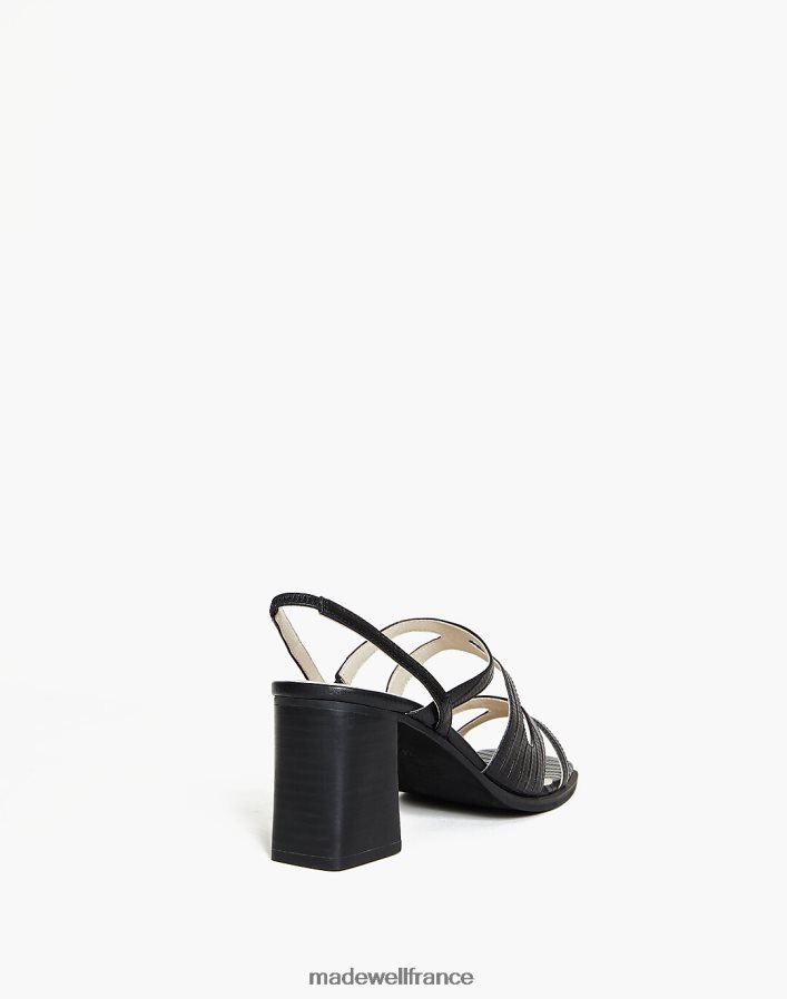 chaussure fr Madewell femmes cuir intentionnellement vierge si les sandales sont en place noir DX88282743