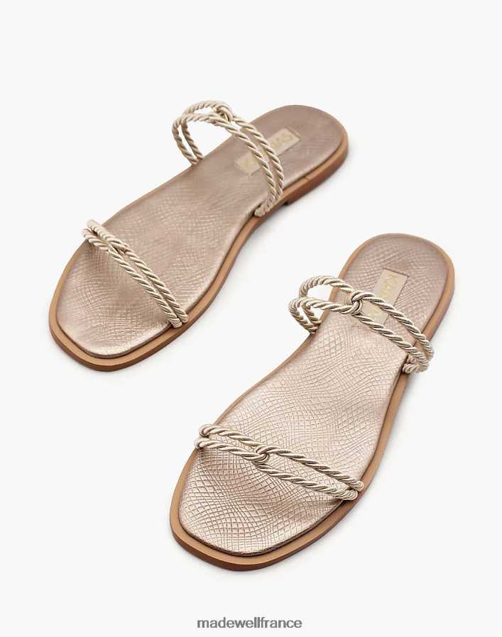 chaussure fr Madewell femmes kaanas alicia sandale à boucle cordée beige DX88281704