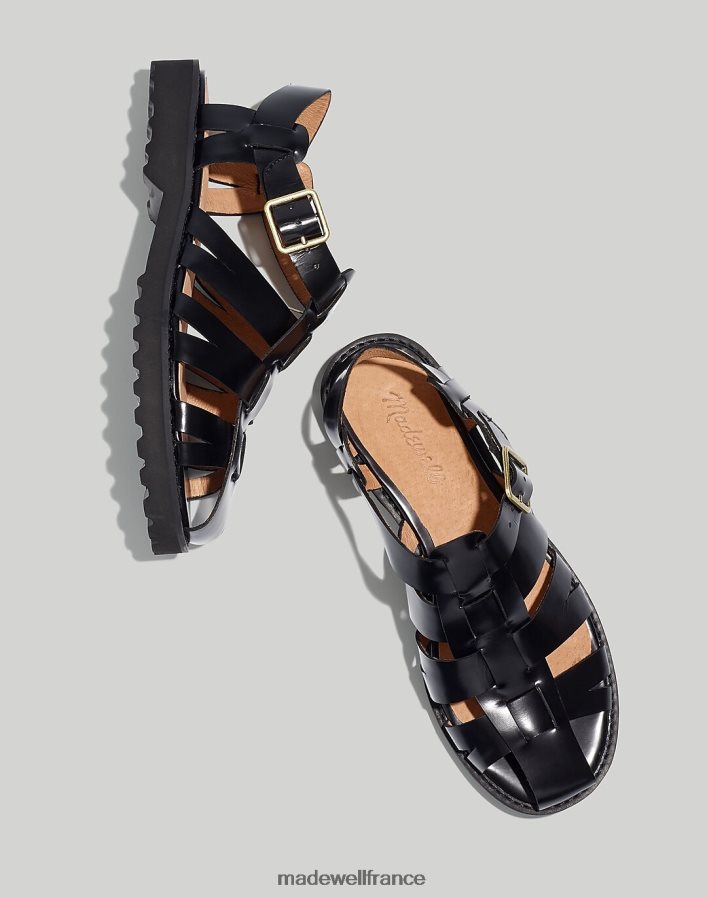 chaussure fr Madewell femmes la sandale de pêcheur cari vrai noir DX88282714