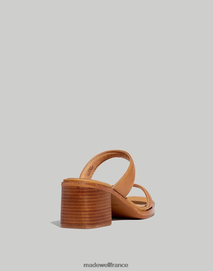 chaussure fr Madewell femmes la sandale saige à double bride en cuir chameau du désert DX88282735