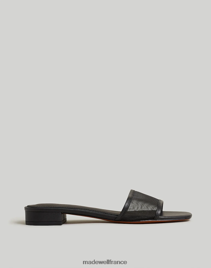 chaussure fr Madewell femmes la sandale slide lynda en mesh vrai noir DX88282717