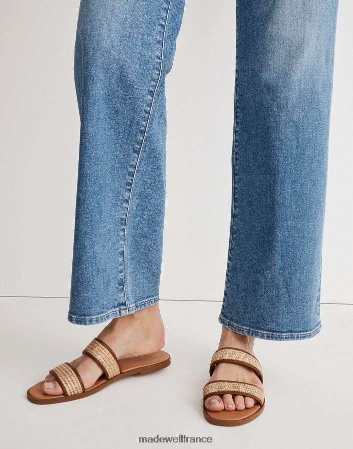 chaussure fr Madewell femmes la sandale teagan slide en paille dune du désert multi DX88282756