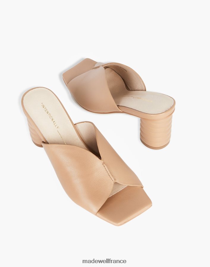chaussure fr Madewell femmes mules kamika en cuir intentionnellement vierges nu DX88282745