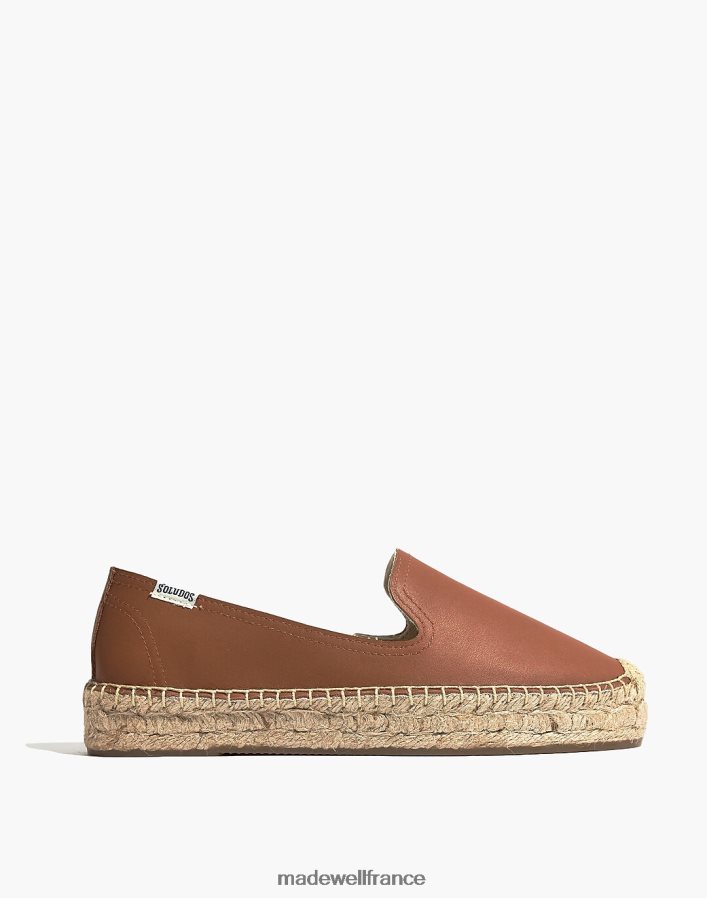 chaussure fr Madewell femmes pantoufles de fumer à plateforme soludos bronzer DX88282292
