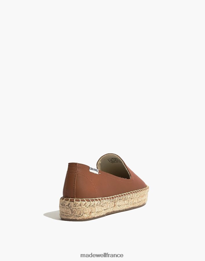 chaussure fr Madewell femmes pantoufles de fumer à plateforme soludos bronzer DX88282292