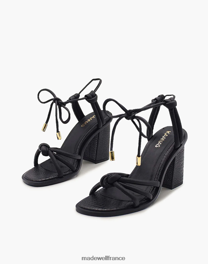 chaussure fr Madewell femmes ruban à lanières kaanas estonie noir DX88281716