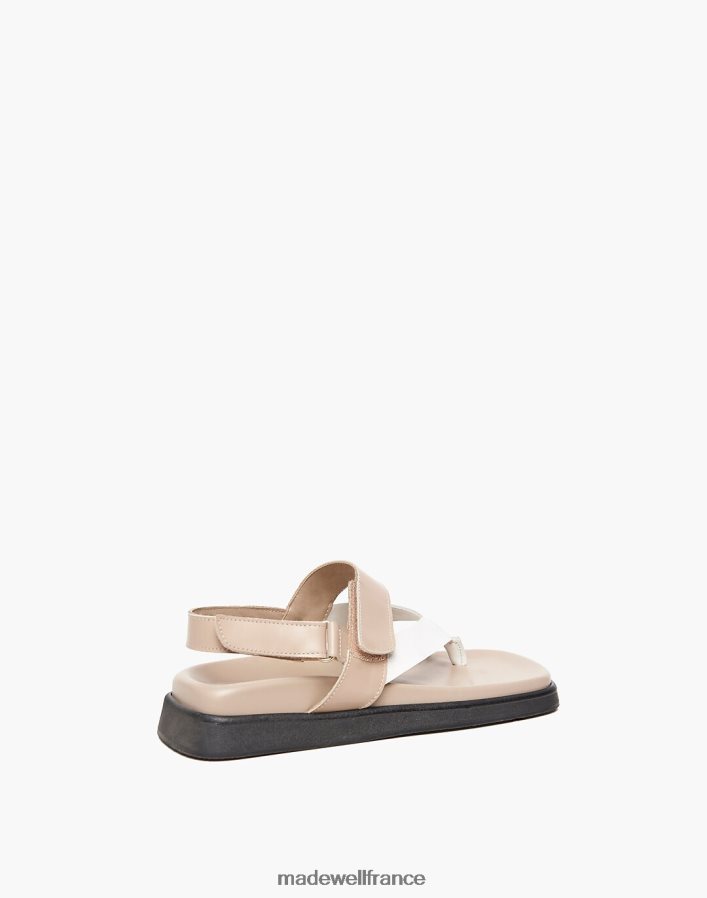 chaussure fr Madewell femmes sandale bicolore alohas décennie brun clair DX88281217