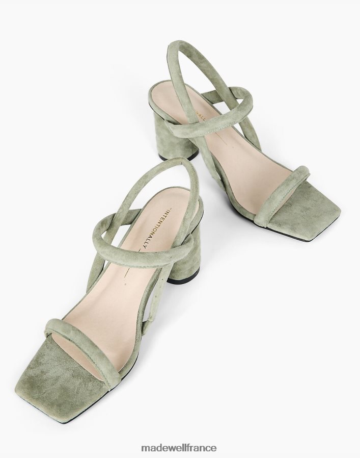 chaussure fr Madewell femmes sandales Kifton en daim intentionnellement vierges sage DX88281676