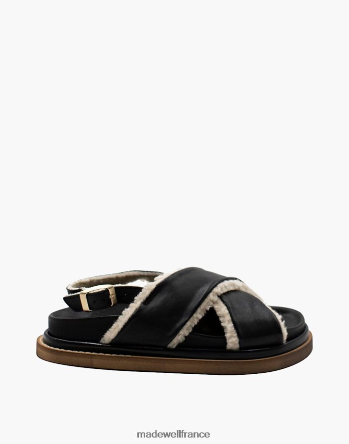 chaussure fr Madewell femmes sandales alohas en cuir guimauve noir DX88282733