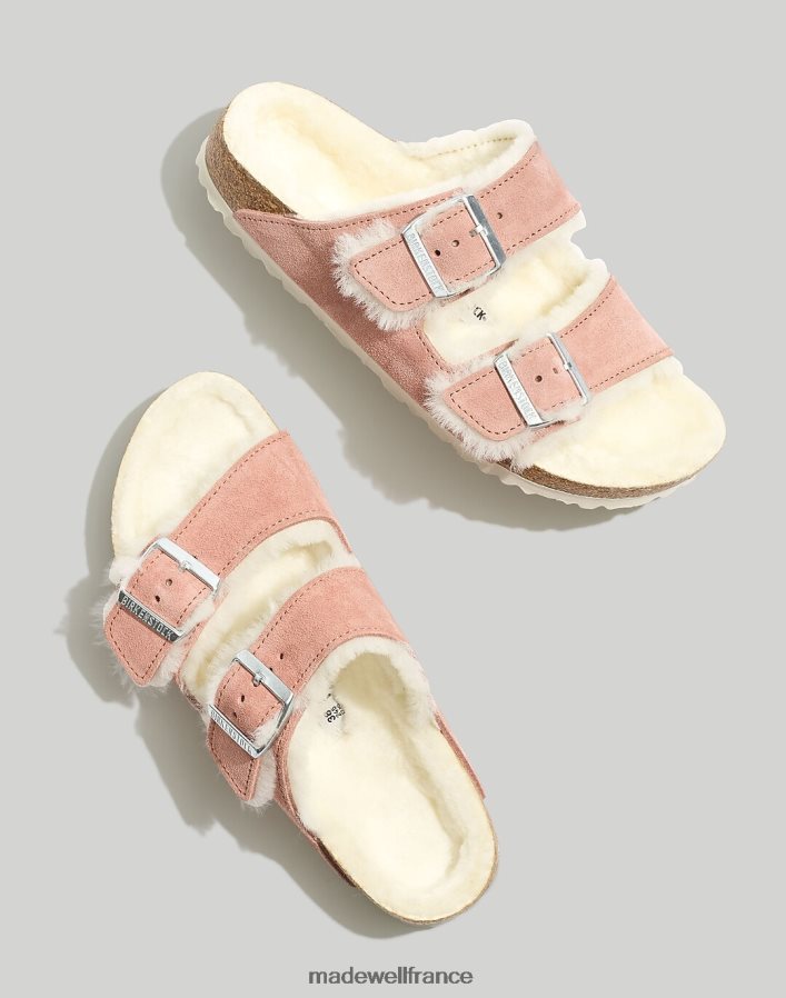 chaussure fr Madewell femmes sandales arizona en daim birkenstock daim argile rose DX88281280