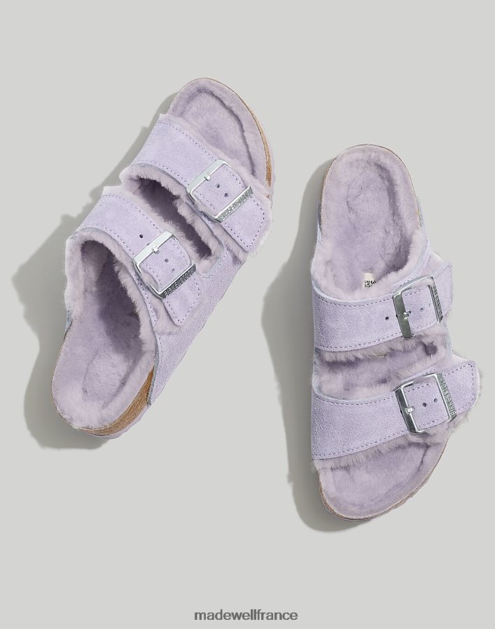 chaussure fr Madewell femmes sandales arizona en daim birkenstock daim brouillard violet DX88281281