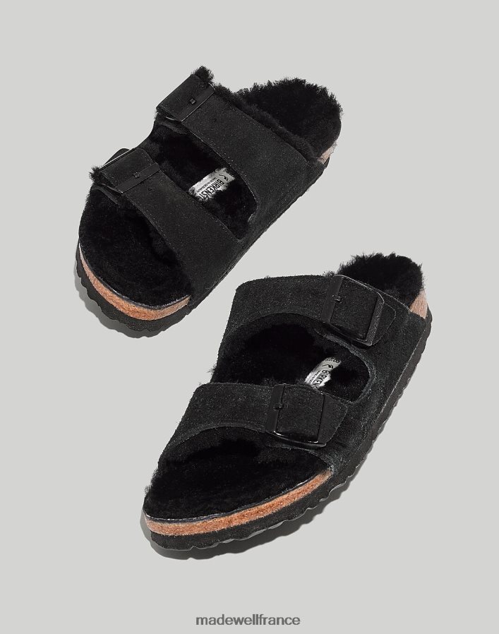 chaussure fr Madewell femmes sandales arizona en daim birkenstock pièce de monnaie en pierre suède/cisaillement DX88281275