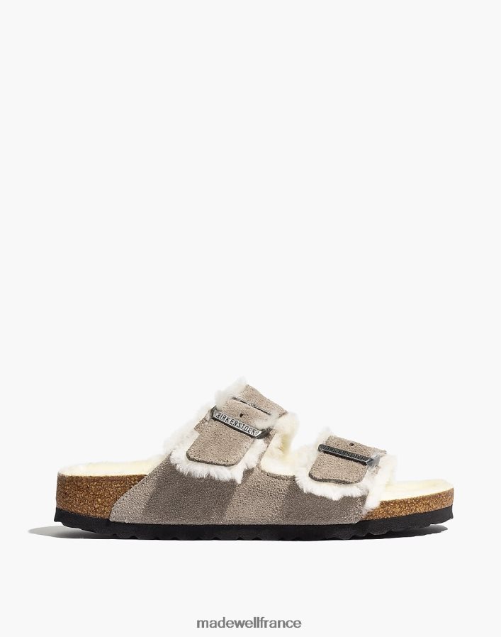 chaussure fr Madewell femmes sandales arizona en daim birkenstock pièce de monnaie en pierre suède/cisaillement DX88281279