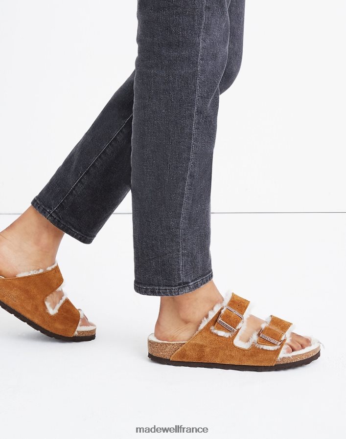 chaussure fr Madewell femmes sandales arizona en daim birkenstock vison naturel DX88281282