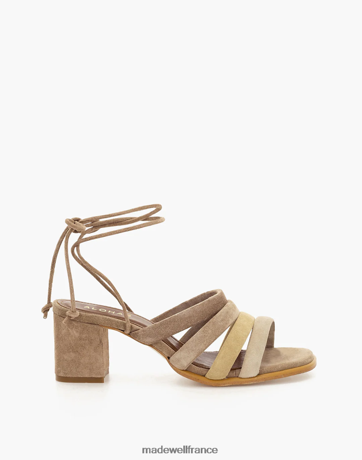 chaussure fr Madewell femmes sandales letizia en daim alohas amande DX88282748